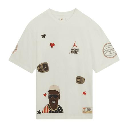 Jordan, T-Shirts Biały, Mężczyzna, Rozmiar: 2XL