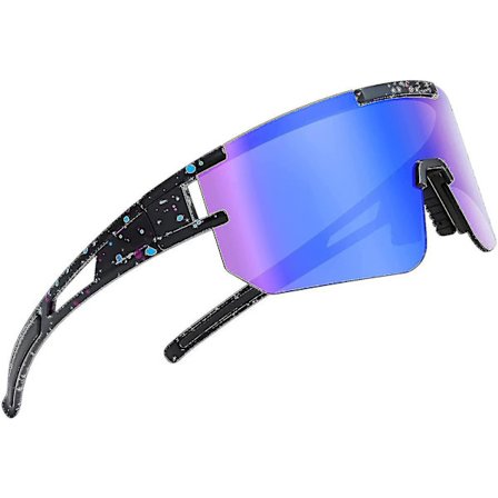 UV-beskyttende polariserede solbriller til mænd og kvinder, sportsolbriller til kørsel (farverige prikker)