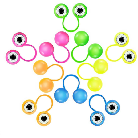 10 stk. Øye-fingerdukker, Finger Spioner Øyeballring Øyering Leker