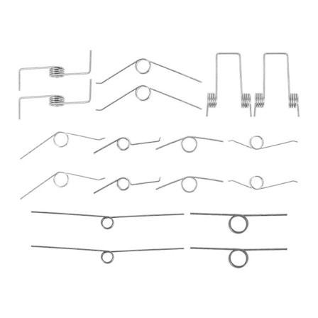 18 stk. Torsionsfjedre Små Fjedre Torsionsfjedre Skraldespand Låg Torsionsfjedre til Reparation