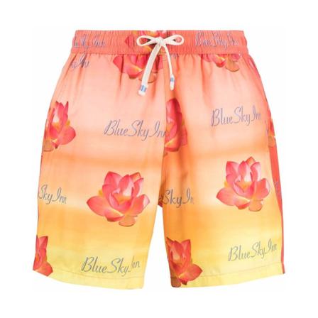 Blue Sky Inn, Beachwear Oranje, Heren, Maat:XS