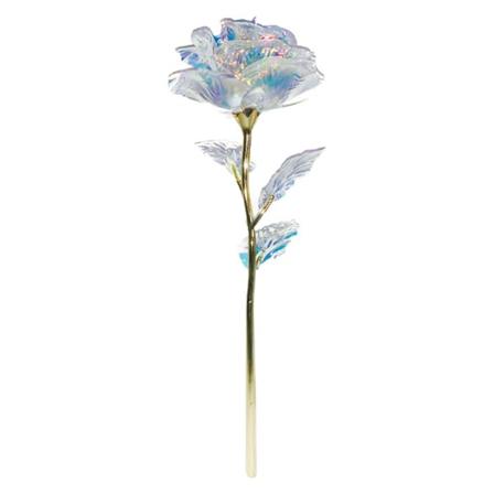 Guldfolie Kunstig Farverig Rose Blomst til Valentinsdag Mors Dag Holdbar Rose Flower Mom Gave Thanksgiving Day