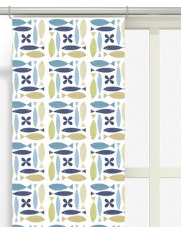 Panellängd Fina Fisken 2-pack Turkos - Kök - Arvidssons Textil