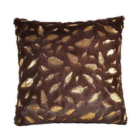 43x43cm, Plysj Putetrekk Med Fjærmønster, Supermyke Putetrekk Til Sofa Og Seng