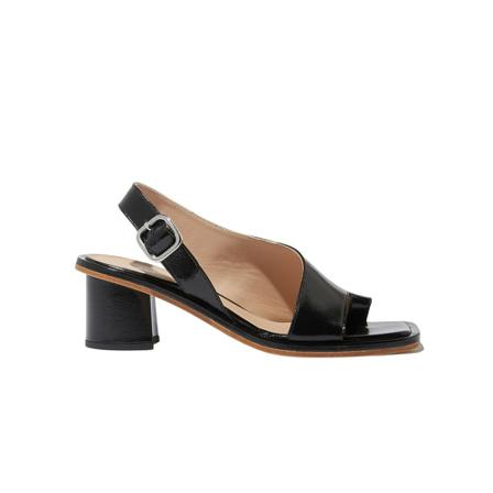Scarosso, Jill Patent Sandals Czarny, Kobieta, Rozmiar: 41 EU