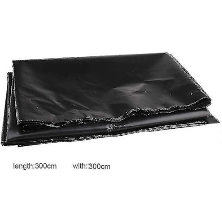 Højdensitetspolyethylen Damfolie - 3m X 3m - Sort - Til Fiskedamme, Bække, Springvand og Vandhaver