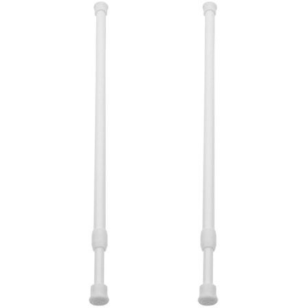 2 stk. Vindue Sikkerhedsstang Teleskopisk Fjeder Spændestang Skabstang Gardinstang