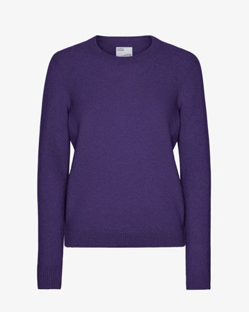 Women Classic Merino Wool Crew - Ultra Violet - Female - S