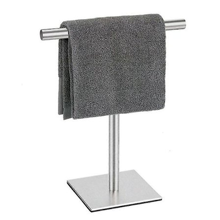 Håndklædeholder Stand til Badeværelsesforfængelighed Rustfrit Stål Stående Håndklædestativ Håndklædebar til