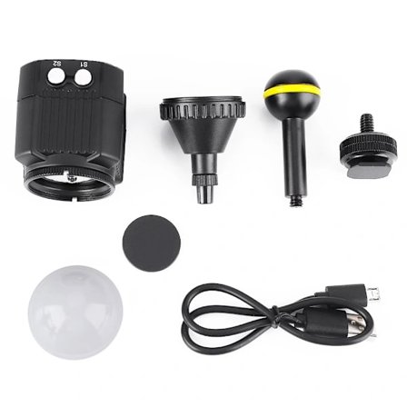 Mini 60m Vanntett LED-kamera Videolys for DSLR Action Camera Telefon[CO]
