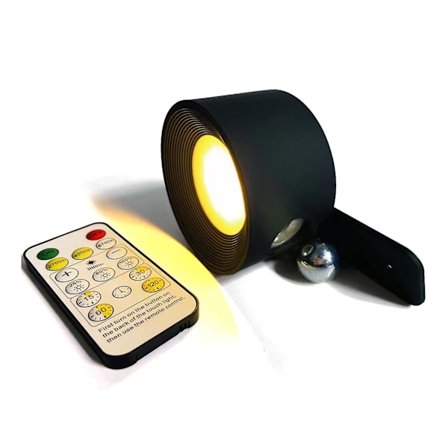 Genopladelig væglampe sengelampe læselampe genopladelig bærbar touch justerbar natlampe magnetisk suge kabinetlampe (sort) {GKS}