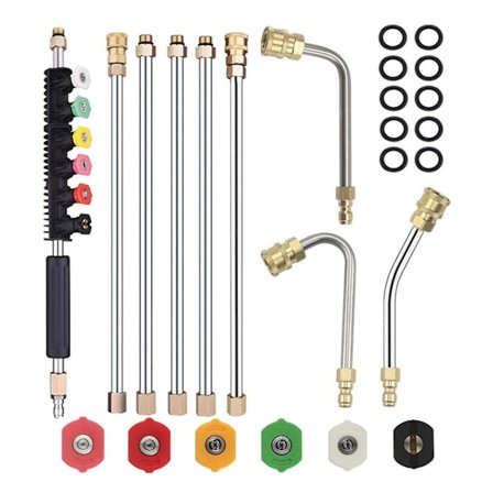 Forlængersæt til højtryksrenser Universal forlængerstangsæt til undervognsrenser