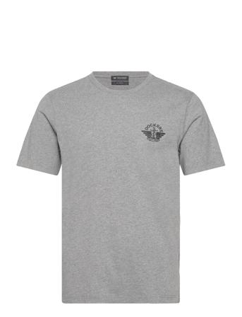 Graphic Tee Graphic Tops T-Kortærmet Skjorte Grey Dockers