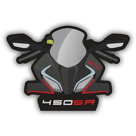 Heijastava moottoripyörän etukatteiden tarrakoristeliuska, vedenpitävä tuulilasi Cfmoto 450sr B2 -malliin