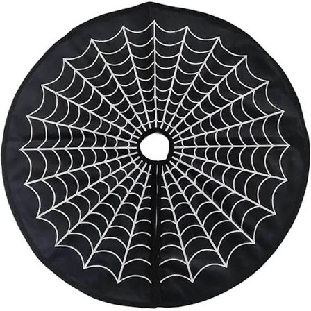 2025 Hämähäkinverkko Puu Hame Joulukoristeet Halloween Puu Hame Pohja Loma Puu Koristele Juhlapyhä Tarvikkeet (60CM/24 tuumaa)