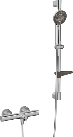 Oras Aurelia 4749 Dusjsett 150 c/c Børstet stål, Baderom