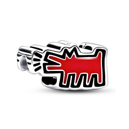 Pandora perlebesat rød dryppende frugt vedhæng 15