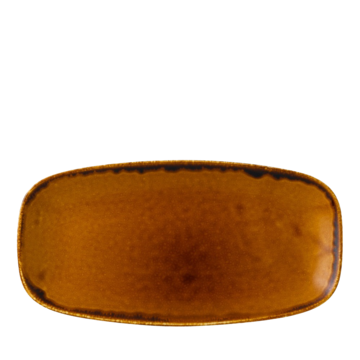 Tallrik Oval Harvest Brun