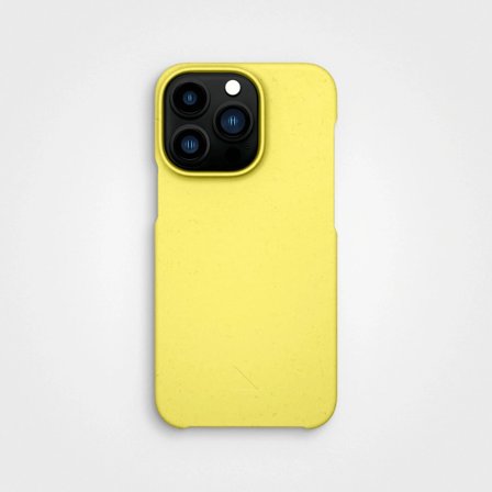 No Plastic Mobile Case Yellow Neon, 100% Circular | agood company, iPhone 13 Pro Max