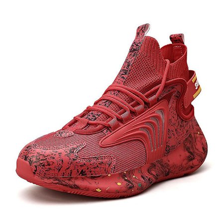 Basketskor för män Flying Knit Sports Löparskor High Top Sneakers 1Ew8699