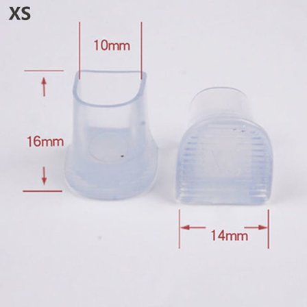 10 par högklackskydd Hälstoppare WHITE XS white XS