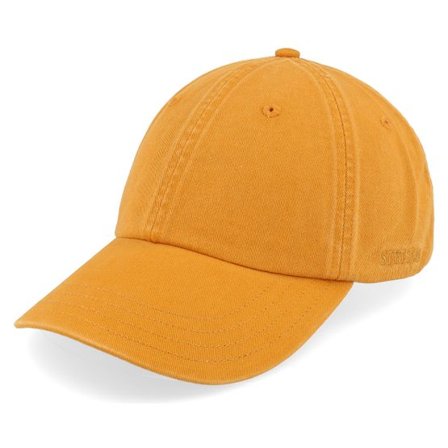 Stetson - Gul unconstructed Keps - Baseball Cap Cotton Tangerine Dad Cap @ Hatstore