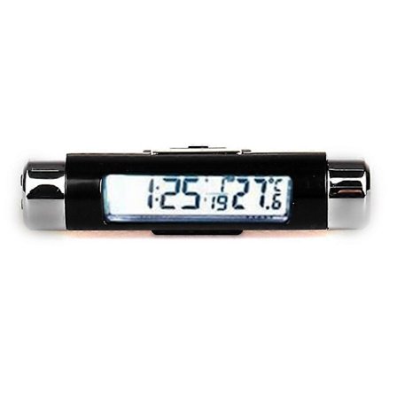 Digital LCD Bordsklocka Bil Fordonsinstrumentbräda Klocka Skrivbordstid - Liten Klocka