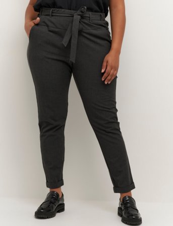 Kaffe Curve Kcjia Belt Pants - Grey - 52