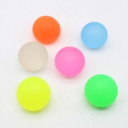 Set med 4 sockerbollar - tjock lim/gel-stretchboll - Ultra och formbar långsamt stigande avkopplande sensorisk stressleksak (slumpmässiga färger)