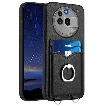 (Ny) R20 Ring Kortholder Telefoncover - Xin Black_ma