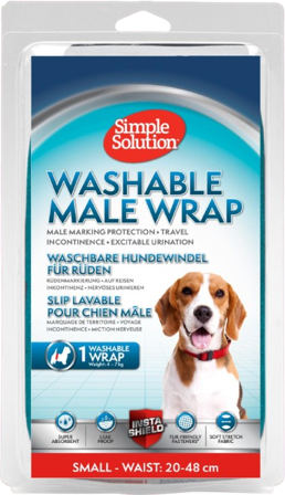 Simple Solution - Vaskbar bleie for hannhunder, S, Midje 20-48cm - Hund - Hundepleie & kosttilskudd - Tispetruser - ZOO.no
