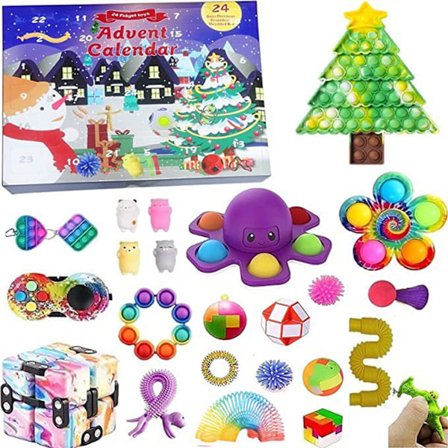 Fidget Adventskalender, Pop-Boble Sansestimulerende Fidget Leke