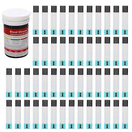 50 st Blodsockerteststickor Noggrann PET Diabetes Blodsockerövervakning