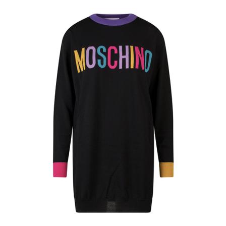 Moschino Dress , Zwart , Dames , Maat: S