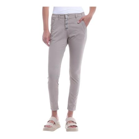 Bianco Boyfriend Texture , Beige , Dames , Maat: L Skinny Jeans