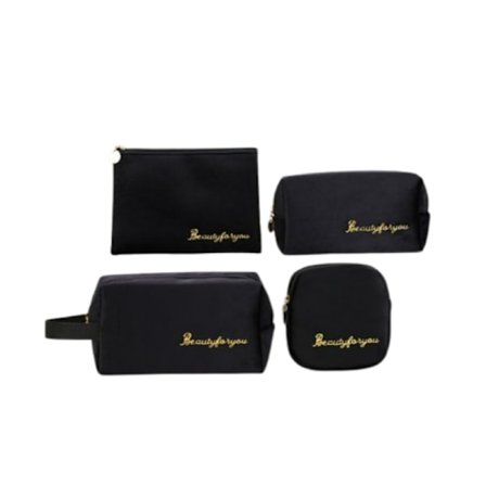 Sminkväska i 4 delar i sammet