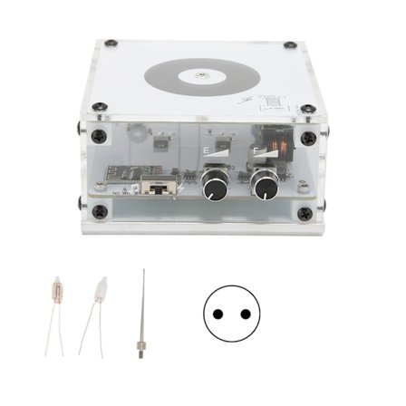 Musiikki Tesla Coil Arc Kosketeltava Langaton Lähetys Valkoinen Plasma Kaiutin Valolla Opetusvälineisiin Lahjoihin 100‐240V EU-pistoke