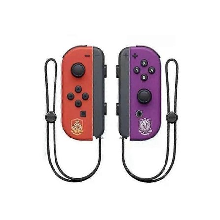 Joycon Trådlös Handkontroll för Nintendo Switch, Stöder Väckningsfunktion, Vänster Höger Fjärrkontroll med Handledsrem scharlakansröd