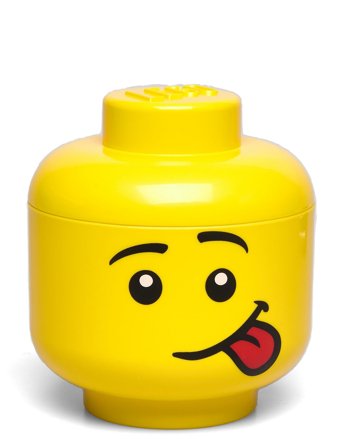 LEGO STORAGE | Lego Mini Head - Silly | 10X 10X 11CM