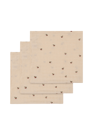 Konges Sløjd 3 Pack Muslin Cloth Filtar Unisex Gul ONESIZE