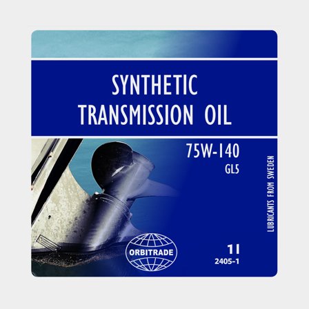 Fully synthetic gear oil Orbitrade Synthetic Transmission Oil 75W-140, API GL-5, 1 liter