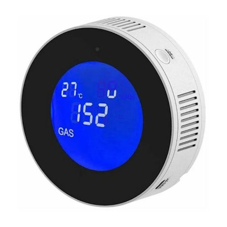 2.0 Naturgasdetektor og propangasdetektor med LCD. Naturgasalarm/monitor er anvendelig til familier, køkkener, campister, trailere og rekreative