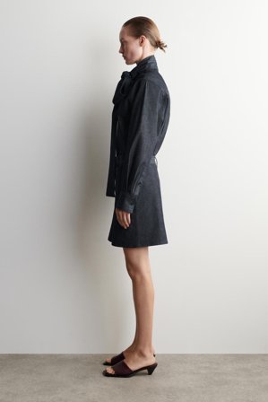 COS Women's Minigonna In Denim in Blu