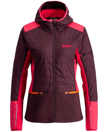 Swix Horizon Jacket W Dark Aubergine/Cerise