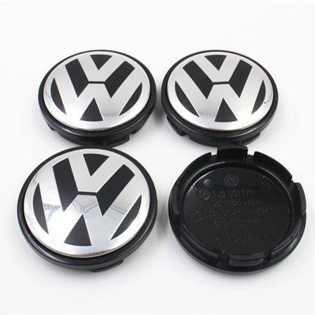 Hjulkapsler VW10 60MM Kompatible med Volkswagen bilhjul 4-pak