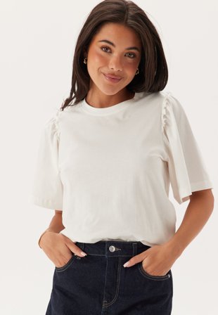 SELECTED-Slfpenelope 2/4 RUFFLE TEE NOO-XS