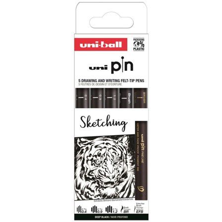 Uni Pin Fine Line 5er-Set Sketching
