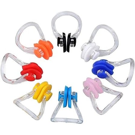 8 stk. silikone næseklemmer, næsebeskyttelse til svømning og dykning