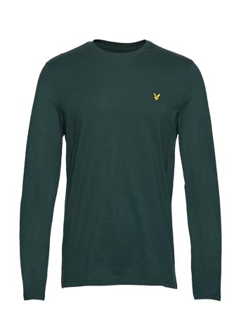 Ls Crew Neck T-Shirt T-shirts Long-sleeved Grön Lyle & Scott