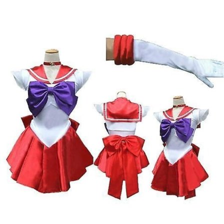 Pretty Guardian Sailor Moon Japanese Cartoon Movie Cosplay Girl Mercury Moon Mars Dress
